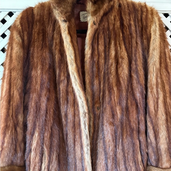 Vintage Herbert’s Furs Mink Coat – San Francisco | 3/4 Length Brown Ranch Mink - Picture 2 of 8